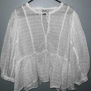 XL White American Eagle Blouse